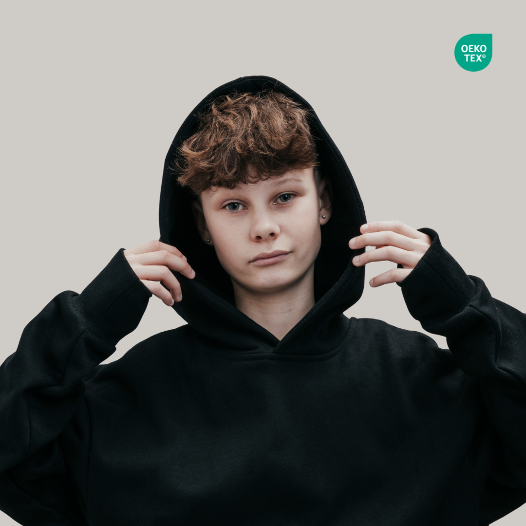 Hugz Signatur Tyngdehoodie - BØRN