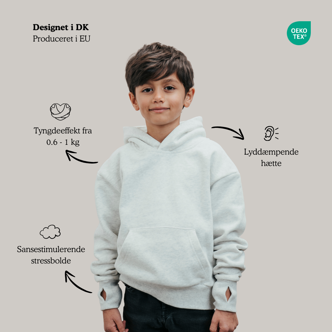 Hugz Signatur Tyngdehoodie - BØRN